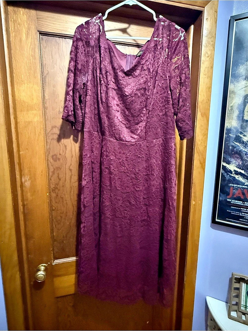 3/4 Sleeve Lace Midi Dress XXL